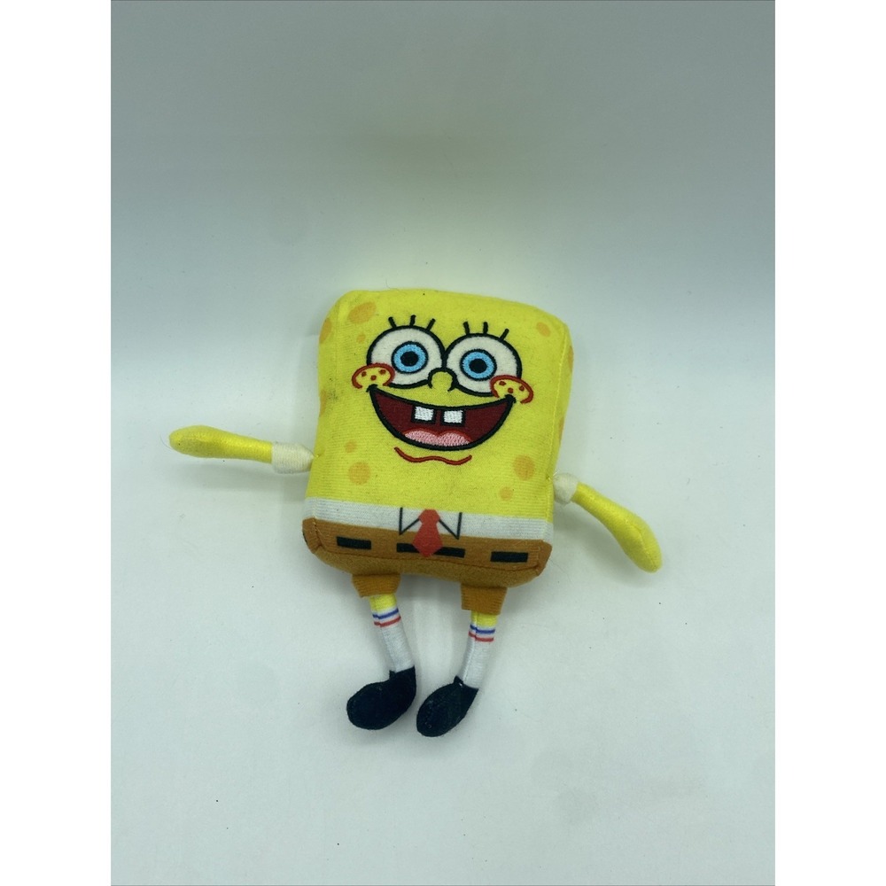 Nickelodeon SpongeBob SquarePants Plush Toy Unisex Small Yellow Excellent 7in